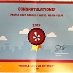 Yelp award to Dr. Rosso