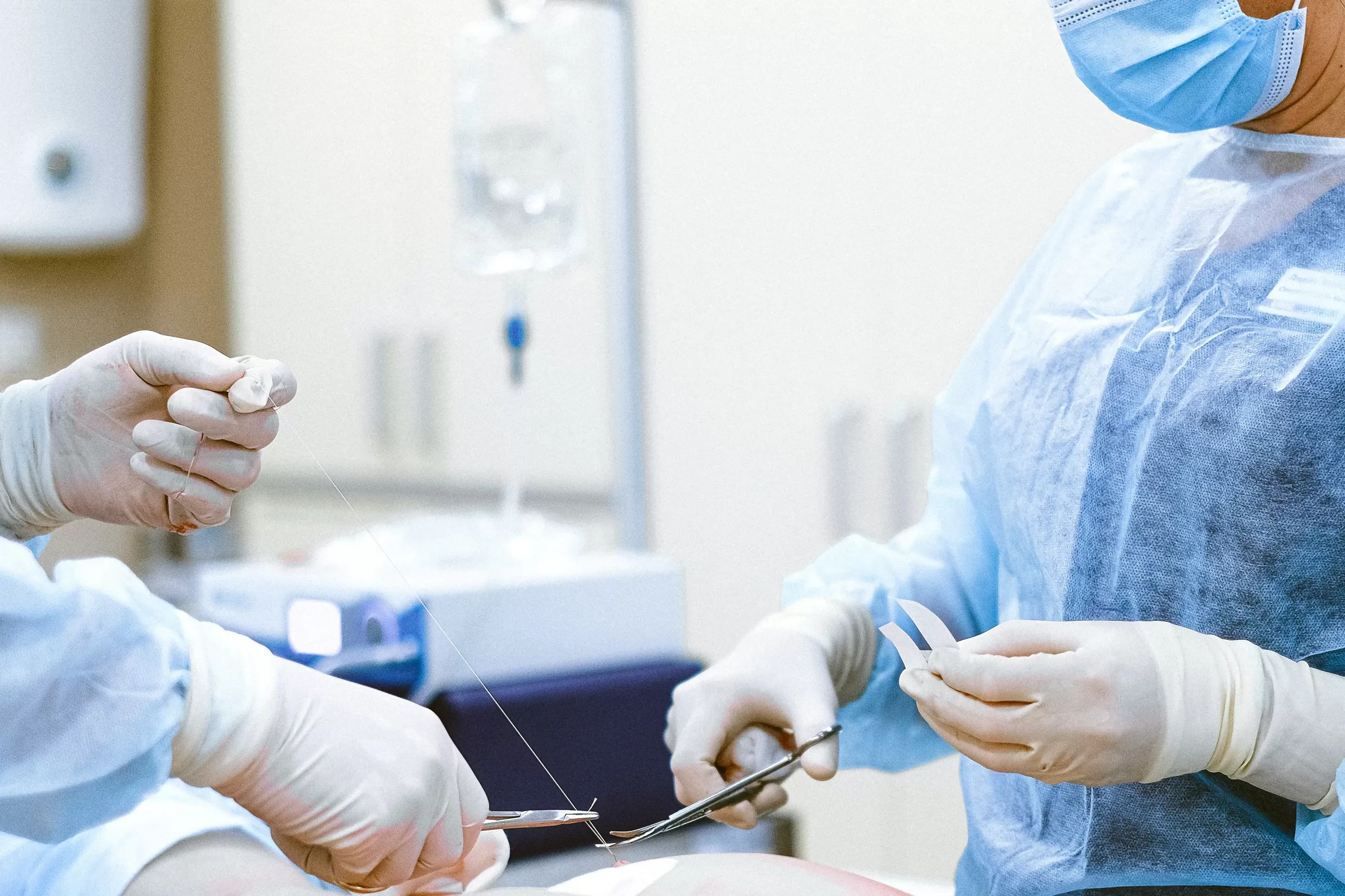 Doctor measuring blood pressure