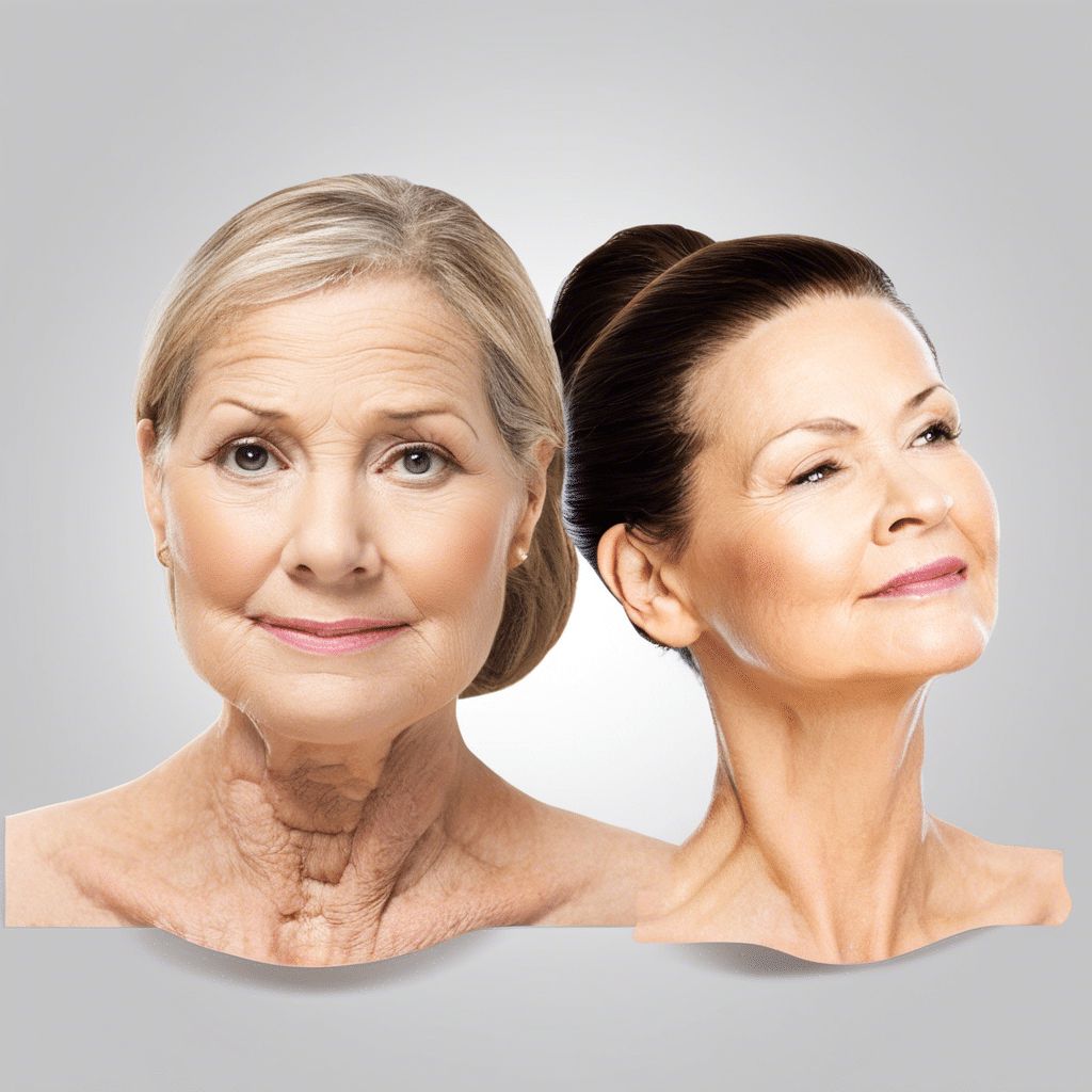two women befiore and after Neck lift longevity