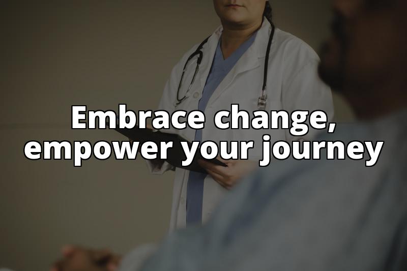 doctor holds chart - Image of A consultation scene between a healthcare professional and a patient, 