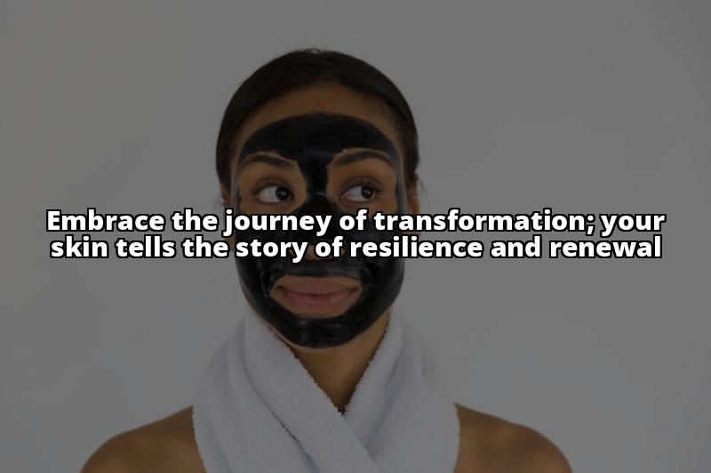 woman with charcoal face mask - Image of A collage of images showing different skin conditions such 